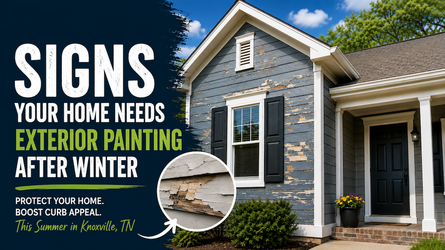 Signs Your Home Needs Exterior Painting After Winter in Knoxville, TN