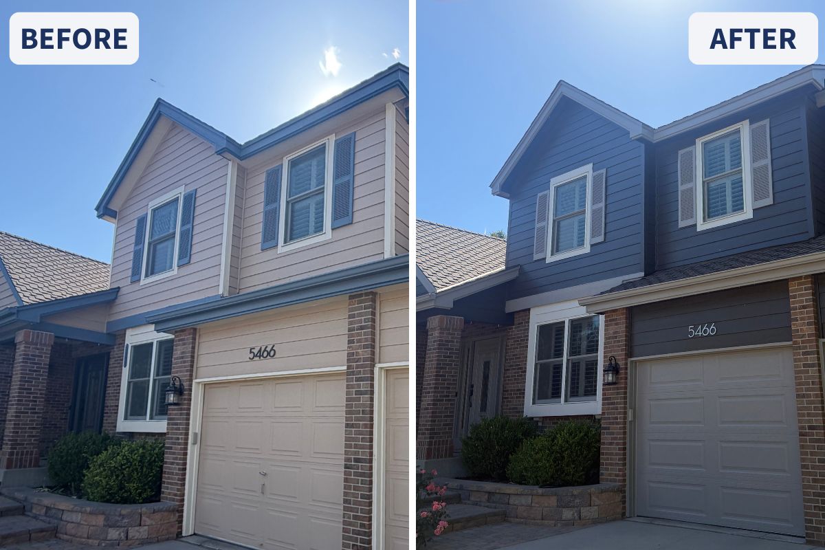 Littleton Exterior Painting Before and After