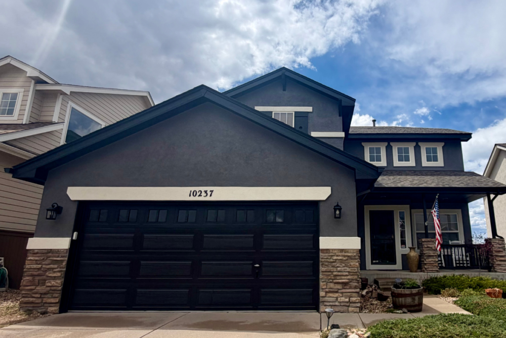 Black Garage Door Painting Littleton, CO