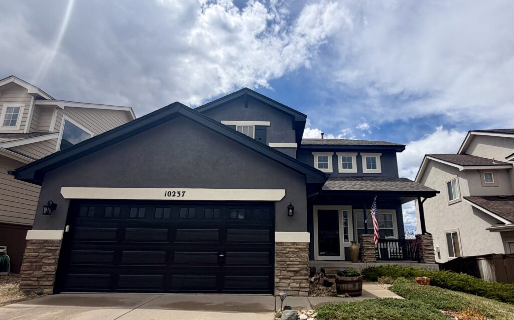 Black Garage Door Painting Littleton, CO