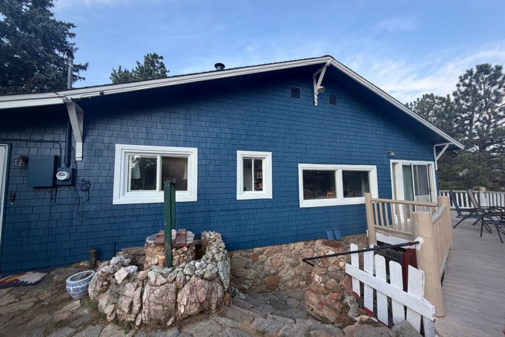 Blue Cedar Siding Exterior