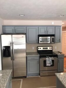 Blue Kitchen Cabinet Painting Littleton, CO