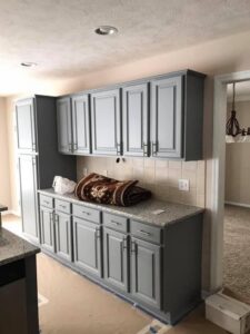 Blue Cabinet Painting Littleton, CO