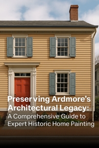Painting in Pa Expert Historic Home Ardmore