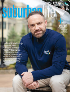 Groovy Hues Painting on the cover of Suburban Magazine