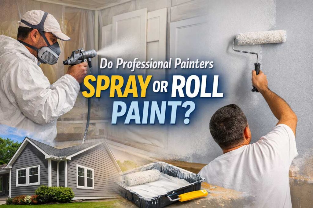 Do Professional Painters Spray or Roll Paint?