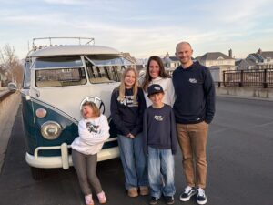 Gordon and Carol Hansen - Groovy Hues Painting of South Jordan Owners