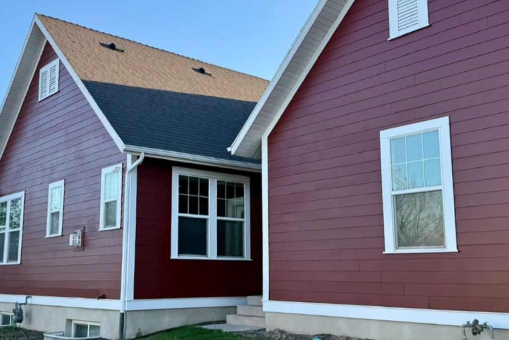 Red Exterior Painting in South Jordan
