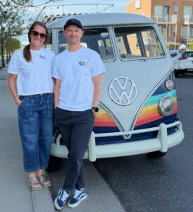 Gordon and Carol Hansen - Groovy Hues Painting of South Jordan Owners